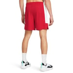 Under Armour Mens UA Baseline Short, Men's Shorts with Pockets, Loose Fit Basketball Shorts, Gym Shorts for Men Red