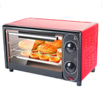 GJJSZ 12L Oven,Multi-Function Small Oven Quickly Heats Up to Save Time,Countertop Oven,Easy to Clean and Does't Take Up Space,Convection Oven(Color:Red)