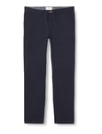 GANT Men's Slim Twill Chinos Dress Pants, Navy, 40 W/34 L