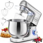 Stand Mixer,Tobeelec 8L 1500W Food Mixer for Baking,Electric Kitchen Cake Mixer with Bowl, Beater,Dough Hook,Whisk,Splash Guard,Dishwasher Safe
