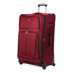 SwissGear Sion Softside Expandable Roller Luggage, Burgundy, Checked-Large 29-Inch, Sion Softside Expandable Roller Luggage