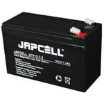 Japcell JCV12-7.2 F2 12V 7,2Ah AGM-blybatteri (6,3 mm) – Premium