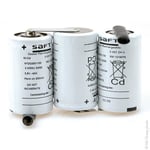 Batterie eclairage secours 3 VNT DH U COTE/COTE 3.6V 4Ah