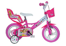 Dino Bikes 124RL-PSS Disney Princess Kids Bicycle, Pink, 77 cm × 16 cm × 40 cm