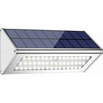 Tigrezy - Lampe solaire extérieure 48 led, boîtier en alliage d'aluminium, extérieur étanche IP65, détection de mouvement radar, lumière solaire pour