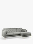Swoon Mendel Large 3 Seater RHF Chaise End Sofa, Gold Leg