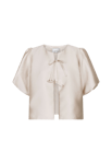 Neo Noir Aska Dull Satin Blouse Beige