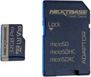 NextBase 32GB U3 Micro SD kort med adapter