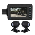Kit Motorcycle Dash Cam Front And Rear 2K 3 Inch IPS HD WiFi Wide Angle IP66 Wat