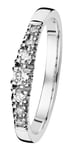 Kohinoor 033-244v-18 Diamantring vitguld Cristal 17½
