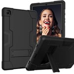 Galaxy Tab A7 Case, Samsung A7 Cover, Heavy Duty Shock Process Tablet Samsung A7 Case with Built-in Stand for Samsung Tablet A7 10.4 Case (SM-T500/T505/T507) Black