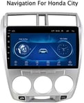 QXHELI Double DIN Navigation pour Honda City 2008-2014 Écran Tactile Car Stereo Android Mirror Radio BT Lien Voiture GPS USB TF FM RDS MP3 MP5 WiFi AUX
