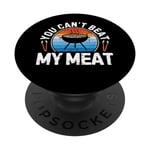 You Can't Beat My Meat Chef Cook Barbecue à viande PopSockets PopGrip Interchangeable