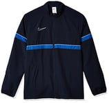 Nike Men's Academy 21 Woven Track Jacket, Obsidian/White/Royal Blue/White, XXL