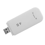 (White)4G LTE USB Dongle Mobile WiFi Hotspot Stable Signal With SIM Card Slot