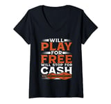 Dulcimer Will Play For Free Will Stop For Cash V-Neck T-Shirt