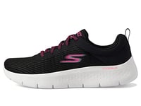 Skechers Women's Go Walk Flex-Alani Sneaker, Black Pink, 3 UK
