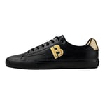 BOSS Mens Aiden Tenn Low-top Trainers with Contrast 'B' Detail Size 7 Black
