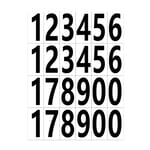 2 Ark 15 x 2.5cm numeriska etikett klistermärken Siffror