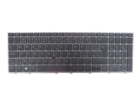 HP - Erstatningstastatur for bærbar PC - med pekepinne, ClickPad - bakbelysning - Tsjekkisk/slovakisk - for ZBook Fury 15 G7 Mobile Workstation, 15 G8 Mobile Workstation