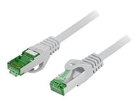 Lanberg Pcf7-10Cu - Patch-Kabel - Rj-45 (Hane) Till Rj-45 (Hane) - 25 Cm - 6.2 Mm - S/Ftp - Cat 7 - Formpressad, Hakfri, Halogenfri - Grå - För P/N: Pps6-0024-S, Pps6-1024-S, Ppu6-1024-B, Ppu6-1024-S, Ppu6-9012-B, Ppu6-9012-S