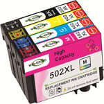 Win-Tinten Printer Cartridges 4 Pack Replacement for Epson 502 502XL Cartridges with Epson Workforce WF-2860 WF-2860DWF WF-2865 WF-2865DWF Expression Home XP-5100 XP5100 XP-5105 XP5105
