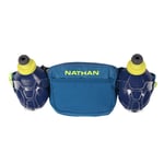 Nathan Trail Mix Plus 3.0 - Ceinture hydratation Deep Blue / Safety Yellow 2 x 300 ml