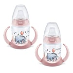 NUK Dricksflaska First Choice Disney Nalle Puh i rosa, 2 st.