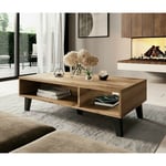 Table basse 110x60cm NORDIS couleur Chêne wotan design moderne de haute qualité
