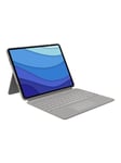 Logitech Combo Touch - keyboard and folio case - with trackpad - QWERTZ - Swiss - sand - Tastatur & Foliosett - Sveitsisk - Beige