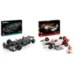 LEGO Technic Mercedes-AMG F1 W14 E Performance Race Car Building Set & Icons McLaren MP4/4 & Ayrton Senna Vehicle Set, F1 Race Car Model kit for Adults to Build with Race Driver Minifigure