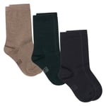 Hust & Claire Foty 3-pack sokker i ull/bambus, midnight