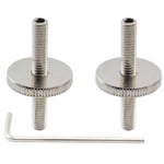 Musiclily Pro 2Pcs Nickel M4 ABR-1 Tune-o-matic Bridge Studs For Epiphone Guitar