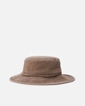 Rip Curl Mens Searchers Mid Brim All Round Summer Bucket Hat - Chocolate Brown