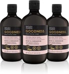 Baylis & Harding Goodness Rose & Geranium Natural Bath Soak, 500 Ml (Pack of 3) 