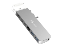 j5create JCD395 - Dokkingstasjon - USB4 x 2 - HDMI, USB4 - GigE - for Apple MacBook Air (I midten av 2022) MacBook Pro (14.2 tommer, 16.2 tommer)