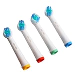 4pcs Electric Toothbrush Replacement Heads More Plaque Removal Rounded HOT