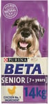Purina Beta Senior 7+years Dry Adult Dog Food With Chicken 14kg Healthy
