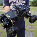 MIEMIE 1:14 All Terrain Radio Controlled High Speed Large Feet Monster Truck RC Drifting/Stunts Car With Two Battery 4WD 2.4Ghz Off-Road Vehicle For Kids Adults Hobby Toy Black