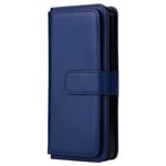 Samsung Galaxy Z Fold3 5G fodral med 10 fickor - Blå Blå