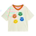 Mini Rodini Cool Cats T-Shirt Offwhite | Vit | 92/98 cm