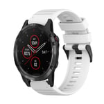 Garmin Fenix ​​​​5 Plus Silikone urrem, 22mm - Hvid