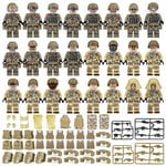Militär Minifigurer Set, Armé Soldat Byggstenar Leksaker, Swat Minifiguren Serie