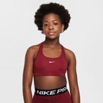 Nike Dri-FIT Swoosh Sports BH Stl. XL 156-166 Röd för löpning och träning