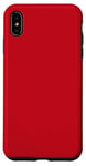 Coque pour iPhone XS Max Couleur rouge simple et sûre