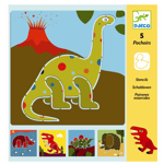 Djeco - Ritmallar - Dinosaurier, 5 st.