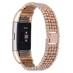 Fitbit Charge 2 durable alloy watch band - Rose Gold