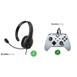 PDP LVL30 Chat Headset for Xbox One Eu (Camo) (Nintendo Switch) + PDP Controller Wired for Xbox Series X│S, Ghost White