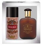 WHISKY Double • Coffret Eau de Toilette 100ML + Déodorant 15OML • Vaporisateur • Spray • Parfum Homme • Cadeau • EVAFLORPARIS