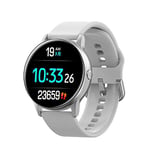 GAKOV Smart Watch, Waterproof Sleep Monitoring Ai Smart Female Watch Exercise Heart Rate Blood Pressure 15 * 12 * 3.5cm White (tape)